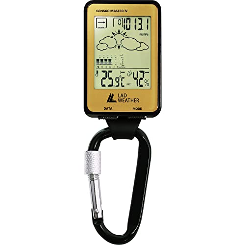 ［ラドウェザー］アウトドア用品 高度 気圧 温度 天気 コンパス カラビナ スポーツ時計 lad036