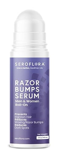 Seroflora Razor Bumps - Tratamiento para el cabello encarnado en suero para mujeres, para zona del bikini, después del afeitado y depilación, cara