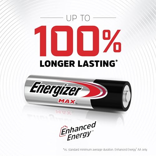 Energizer Max Alkaline AA Batteries - Pack of 24