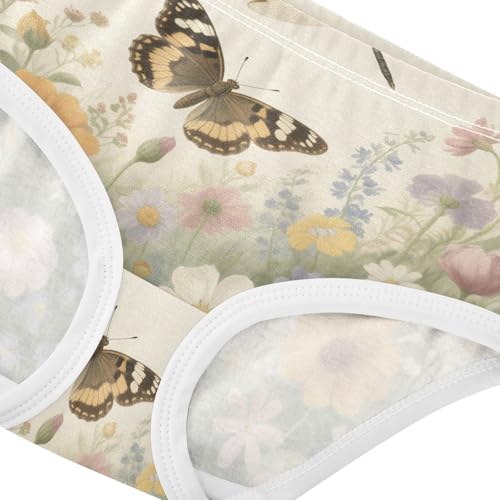GuoChe Hipster Panties Moisture-Wicking Panties Breathable Toddler Underwear for Girls in Sizes 2T,3T, 4T, 5T, 6Y and 8Y4