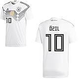 Original Branding adidas DFB Deutschland Fußball Trikot Home Heimtrikot WM 2018 Herren Kinder mit Spieler Name Farbe Özil, Größe XL