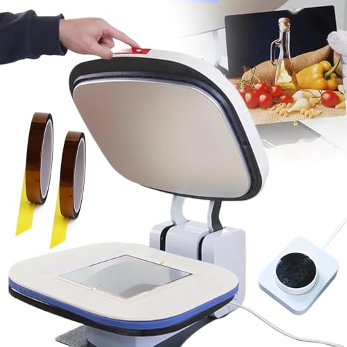 Máquina de prensa térmica para camisetas sublimación automática miniatura 1