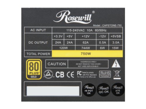 Build My PC, PC Builder, Rosewill CAPSTONE-750