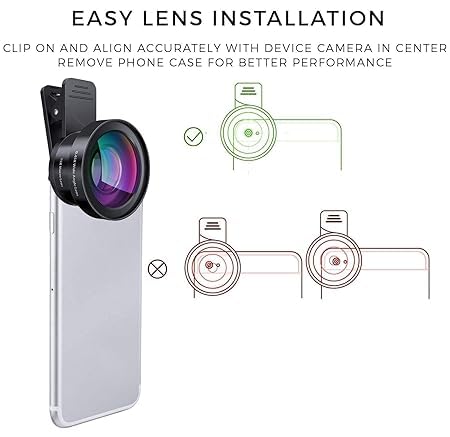 CHICXTRA 0.45X Wide Angle 15X Macro Lens Kit - Image 4