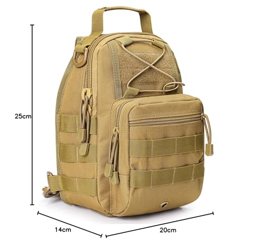 Image of G4Free Outdoor Tactical Bag Backpack, Military Sport Bag Pack Sling Shoulder Backpack
