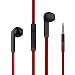 VMTOP rrx-40 in Ear Earphones Stereo Headphones with Microphone Jack Headset for IPhone/IPod/IPad etc. - 3.5 mm - Black and Red