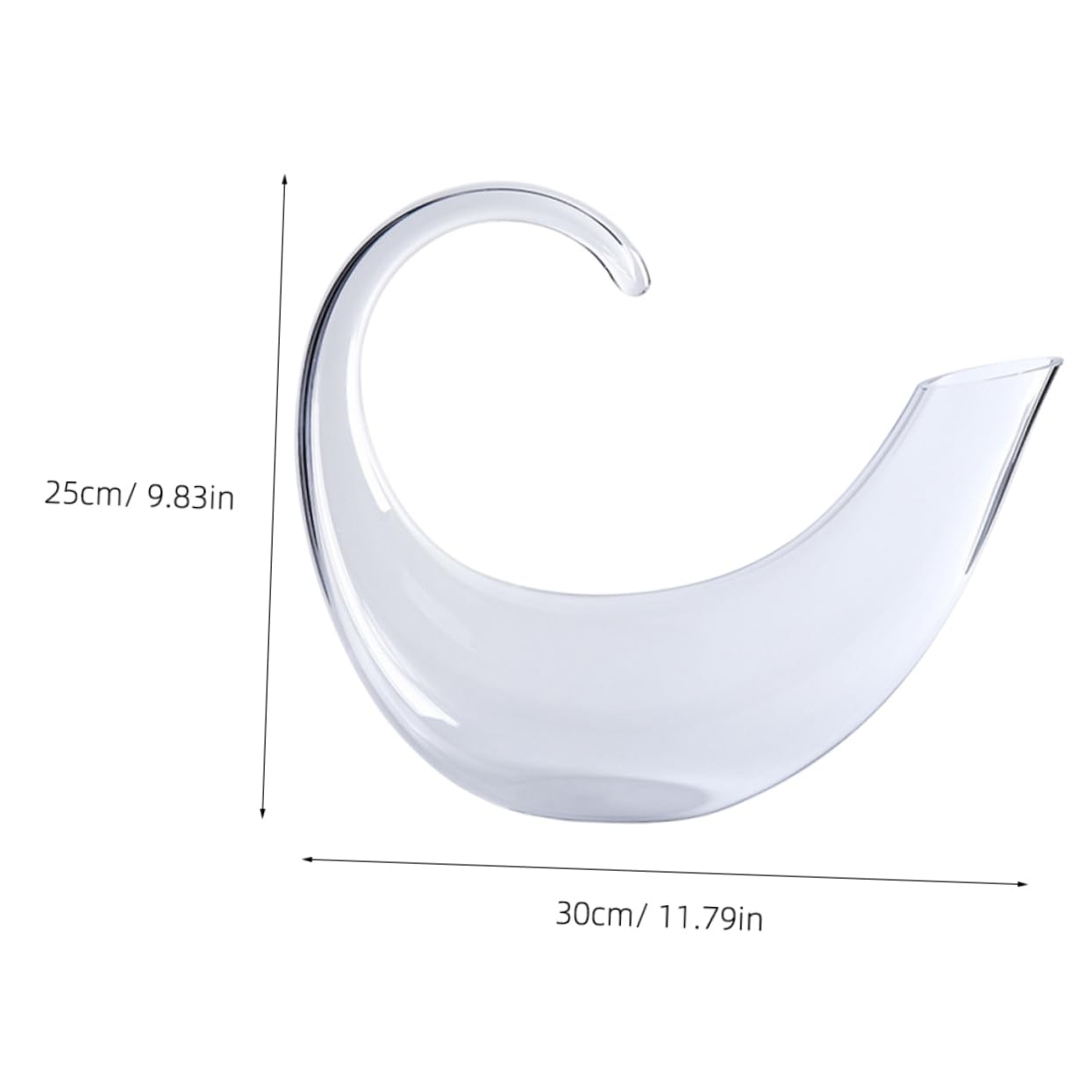 Happyyami Eleganter Weindekanter aus Glas mit Kreativem Design zur Geschmacksverbesserung Feine Verarbeitung und Praktischem Ausgießer für Stilvollen Hausgebrauch