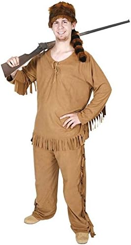 Adult Men's Daniel Boone Costume (Standard Size) Brown
