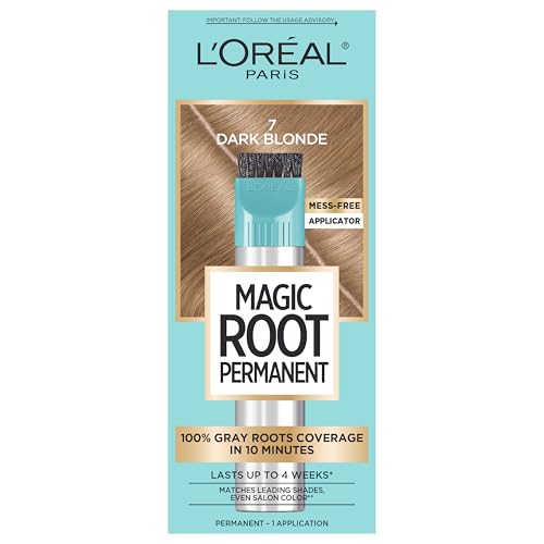 L'Oreal Paris Magic Root Permanent Hair Color Kit, 100% Gray Hair Coverage In Just 10 Minutes,...