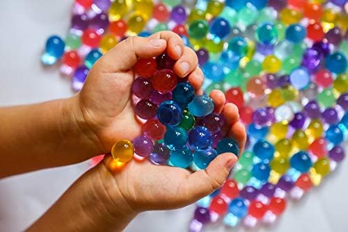 HomeBirdy Water Beads 55000 Pcs Non Toxic Multi Colored Water Balls, Biodegradable Polymer Gel Balls as Vase Filler can be used for Home and Event Decoration