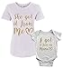 Threadrock I Got It From My Mama Infant Bodysuit & Women's T-Shirt Matching Set