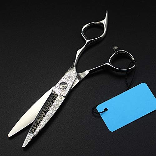 ヘアカットはさみ、6インチダマスカス鋼ウィローヘアサロンはさみカッティング理髪店makasツールカットヘアシザー美容師はさみ