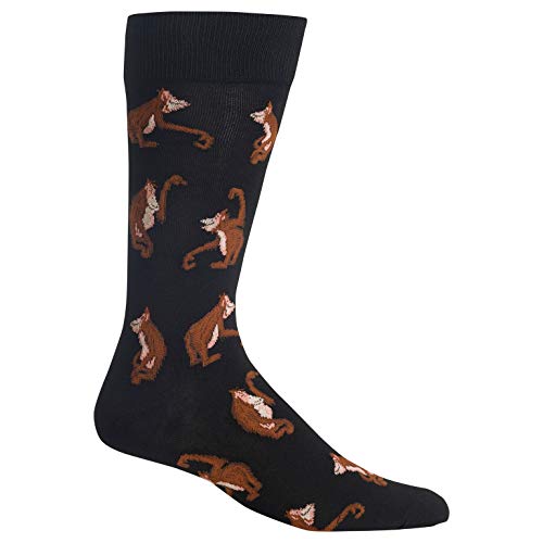 Men's Orangutans Crew Socks Black
