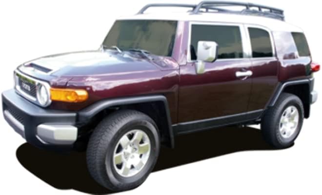 QAA is Compatible with 2007-2014 Toyota FJ Cruiser 2 Piece Stainless Hood Vent Trim HT27140