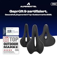 ALPENSATTEL® Ergonomischer Fahrradsattel Sport PRO [3D Memory Foam] - Fahrrad Sattel für Damen & Herren - Atmungsaktives Material für ideale Druckverteilung - Universelle Sattelhaltung für jedes Rad – Ansicht 8