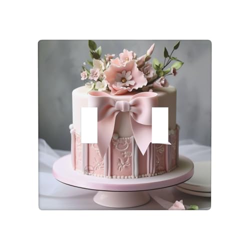 WZYWHJ Beautiful bow cake Printing Decorative Wall Plate 4.5