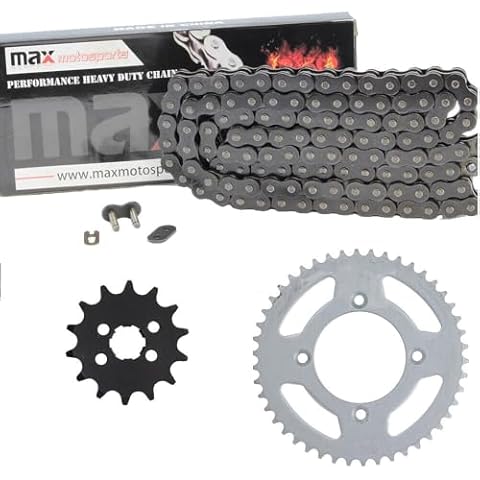 Max Motosports Drive Chain and Sprocket Kit replacement for Honda XR80R 1985-2003 / CRF80F 2004-2013 (Black) Cover