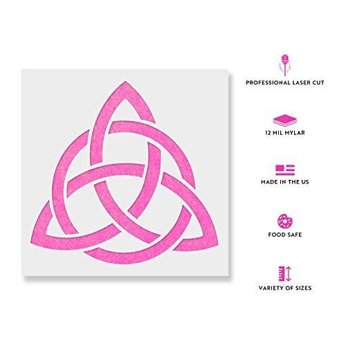 Celtic Triquetra Knot Stencil - Reusable Stencils For Painting - Mylar Stencil For Crafts And Decorations #TOP1