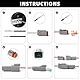 Deutscher Stecker KFZ 2 Polig,10er Set DT-Stecker-Set,Wasserdichter Elektrischer Steckverbinder,22-18AWG Kabel Steckverbinder Stecker für Auto, Motorräder, LKW, Boots