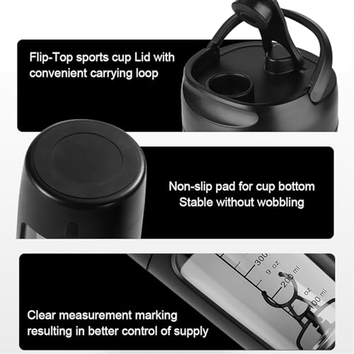 YOHOABSER Electric Protein Shaker Bottle with Storage Box,22oz USB Rechargeable Mixer Cup,Made with Tritan, BPA Free, Protein Shakes for Mixer (Pink) — view 6
