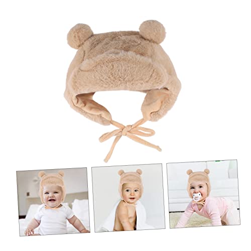BESPORTBLE Boy Girl Plush Ear Flap Hat Warm Winter Cap Ear Protection for Girls Beanies Khaki2