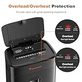 Bonsaii 100-Sheet Auto Feed Paper Shredder, Micro Cut Heavy Duty shredder with P-4 Security Level, Up to 30-Minute Continuous, 16L Bin, Anti-Jam Shredders for Home Office use, Black, C231-D - Image 5