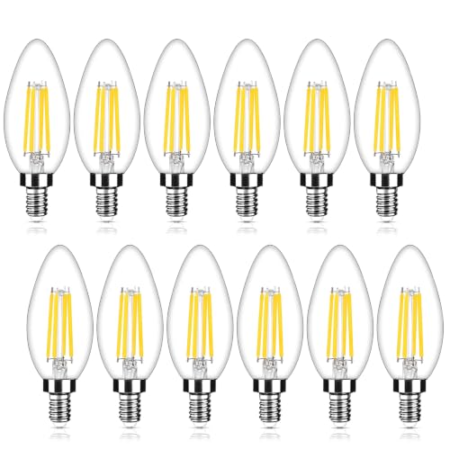 Image of Yochoice E12 LED Candelabra Bulbs, 4W Dimmable B11 Chandelier Light Bulbs