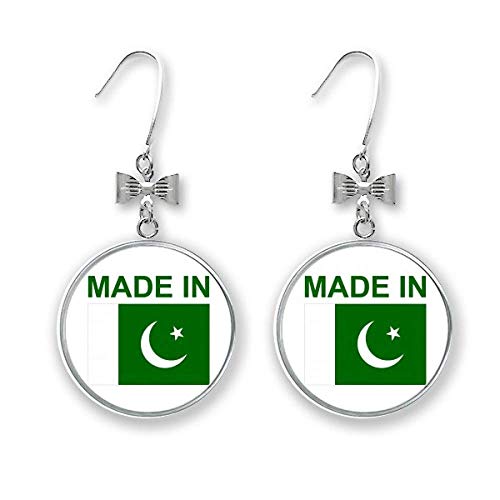 Boucles d'oreilles pendantes nœud cadeau idéal en métal argent