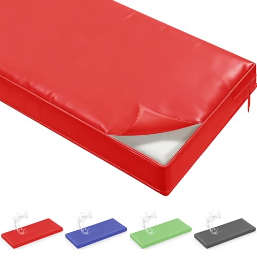 Funda de piel lavable de alta calidad, antideslizante, para interiores y exteriores, funda extraíble para sofá, alféizar de ventana, banco esquinero, 140 x 40 x 5 cm, mesa Bankaufla.