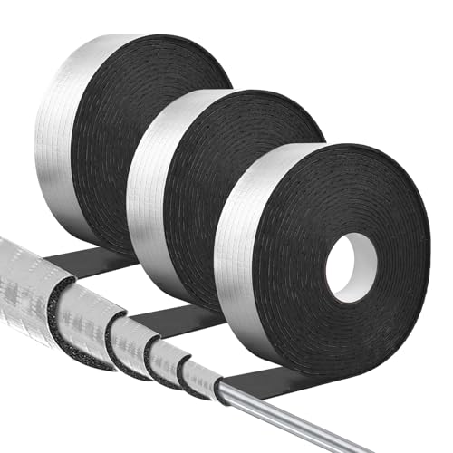 DGSL Pipe Insulation Wrap, 2" x 99 Ft(3 Roll) Self-Adhesive Foam Tube