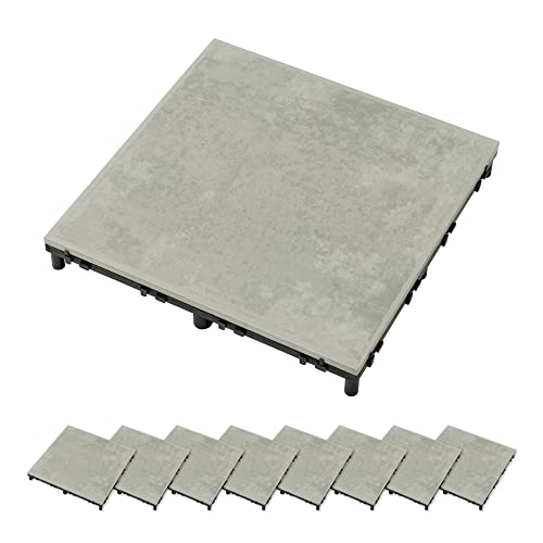 タカショー ガーデンタイル ベースアップ 敷くだけデッキ 磁器タイル...