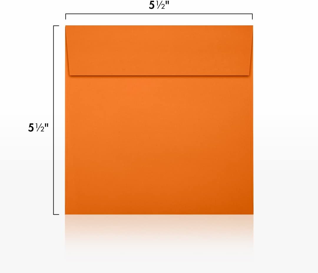 Buy LUX Paper Square Invitation Envelopes for 5 1/4 x 5 1/4 Cards in