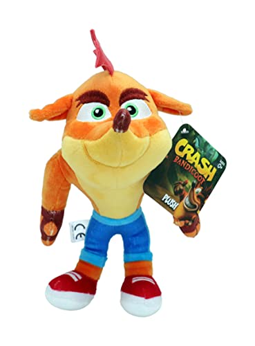 Crash Bandicoot Bandai Plüschtier | 15 cm Plüschtier Sammlerstück | Plushie Mädchen und Jungen Spielzeug für Videospiel-Fans | Sammelbare Kuscheltiere für Jungen und Mädchen Tolle