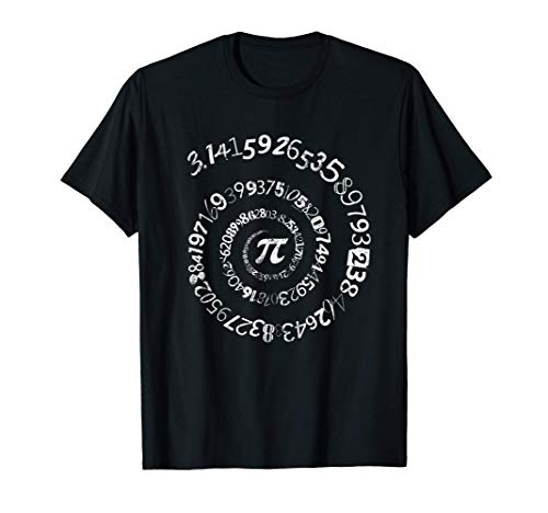 Math Geek Infinite Spiral Pi for Pi Day T-Shirt