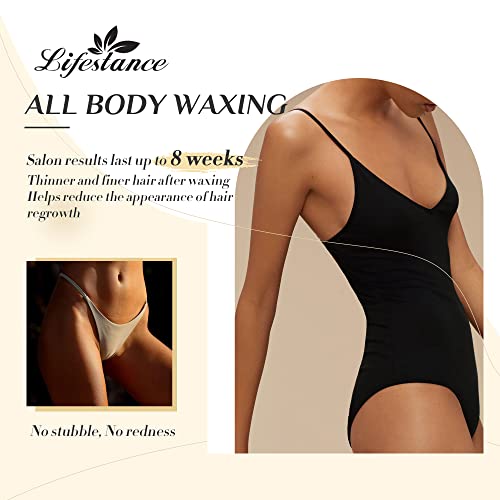 Lifestance Waxing Kit, Wax Warmer For Hair Removal Kit, Waxing Pot Professional Kit For Full Body, Legs, Face, Eyebrows, Bikini, Painless At-Home Waxing Kit For Women Men #TOP6