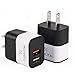 5V/2.4A USB Wall Charger, CABEPOW Dual 2 Port USB Charger Adapter, 12W Quick Charger Block Plug Cube Replacement for iPhone Xs/XS Max/XR/X/8/7/6/Plus iPad Pro/Air 2/Mini 2, Galaxy9/8/7, Note9/8, LG