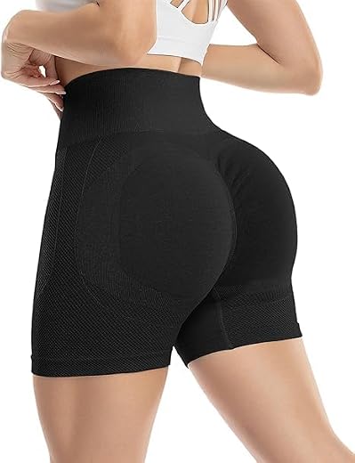 Shoppy Villa Women's Yoga Shorts Spandex|Shapewear Shorts for Women |High Waisted Booty Scrunch Shorts| Workout Shorts for...