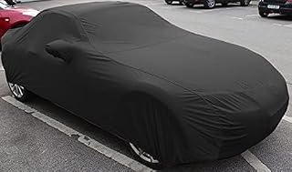 Indoor Car Cover Custom Fit Stretch Soft Fabric Compatible with BMW Z4 (Black)