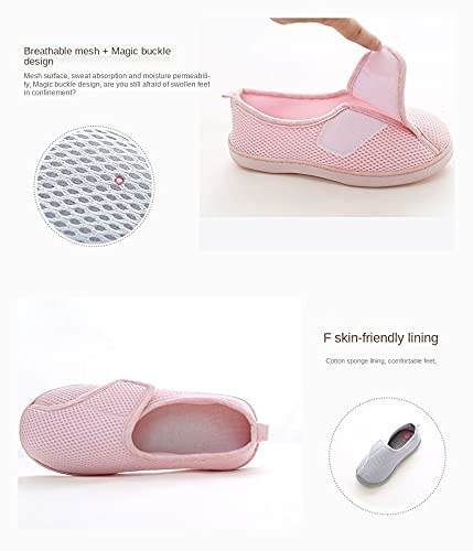 Women Diabetic Shoes Home Breathable Extra Wide Slippers, Arthritis Edema Slippers for Expectant Mom3