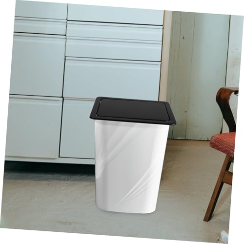 OFFSCH Edelstahl Müllklappe Eingebauter Schwingdeckel Recessed Trash Can Lid Flippbar Für Küche Arbeitsplatte Und Waschbecken Robust Leicht Zu Reinigen Effiziente Müllentsorgung