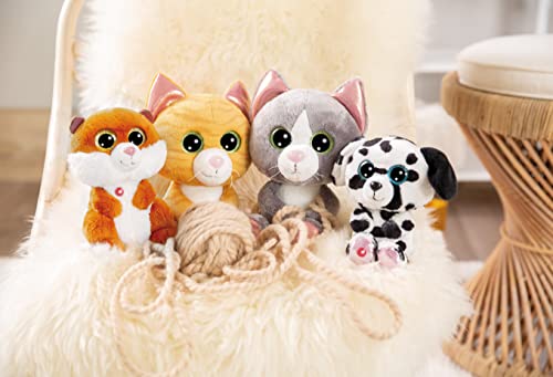 NICI GLUBSCHIS Dalmatiner Dottino 15 cm Kuscheltier aus weichem Plüsch, niedliches Plüschtier zum Kuscheln und Spielen, für Kinder & Erwachsene, 48695, tolle Geschenkidee, schwarz-weiß