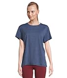 Boucle de suspension Brooks Luxe à Manches Courtes, Heather Midnight, Taille S