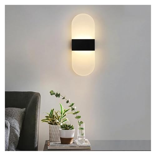 Lámpara de pared para mesita de noche con luz de inducción automática en pasillos