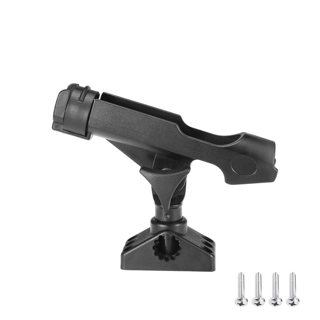 CIOPLJHKL ABS Adjustable Boat Fishing Rod Rack Holder Device Pole Kayak Support Fixer Fix Rotatable Mount Inflatable Accessories For Boat Yacht Kayaks