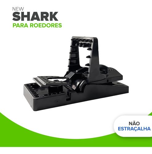Ratoeira Mecânica Shark Control Up Controle de Ratos Ratazanas Camundongos