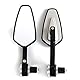 APEBAZY Bar End Mirrors Wide Angle Blind Spot Free Motorrad Rückspiegel Ultra Large Field Of View Anti-Stuffy Safe Riding Mirror