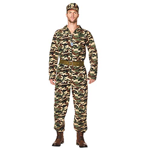 Military Man Camo Uniform Men's Costume