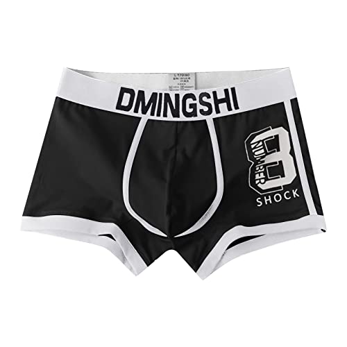 Sous-vêtements pour homme - Sous-vêtements doux et confortables - En coton et viscose - Pour homme, Noir , L