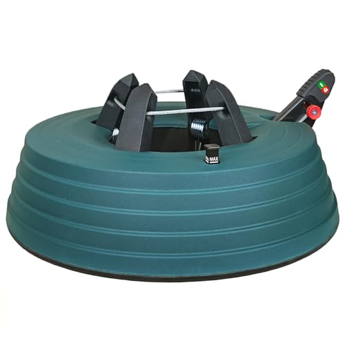 Leejec Christmas Tree Stand with Water Reservoir, Fast Clamped 6 Ft Real Tree with 5.1' Diameter,...