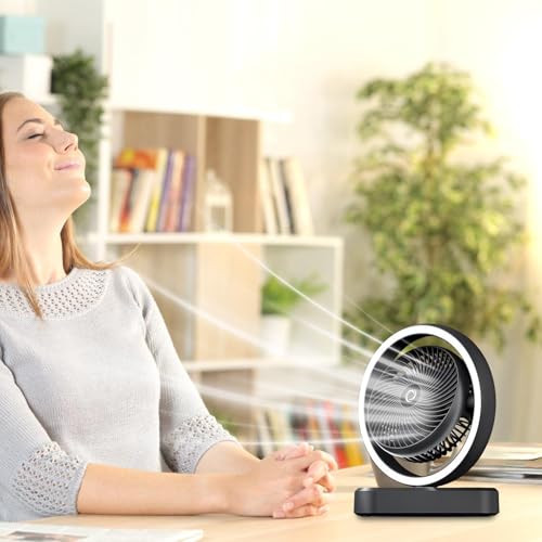 Dispositif de refroidissement silencieux de table, ventilateur oscillant à 3 vitesses